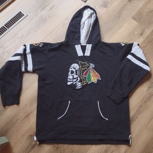 "Vintage" Skull Chicago Blackhawks hoodie NHL